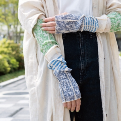 京都縮織®︎UVカット加工アームカバー